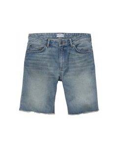 Slightly washed denim shorts